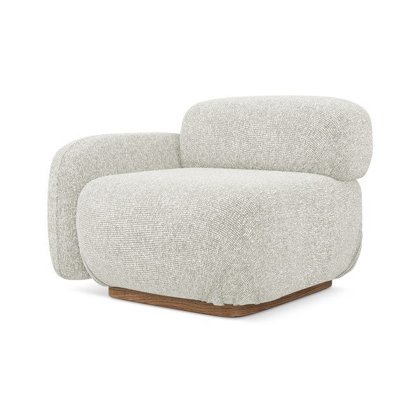 Kremno bel modul za sedežno garnituro (levi kot) Ailani – Makamii-image-1