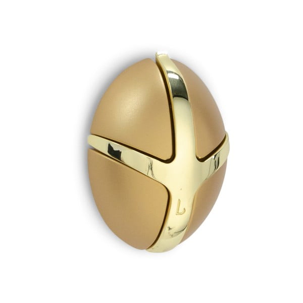 Stenski obešalnik v zlati barvi Tick – Spinder Design