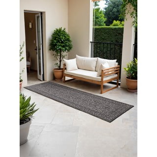 Črno-bel zunanji in notranji tekač 80x250 cm Duet Kona – NORTHRUGS