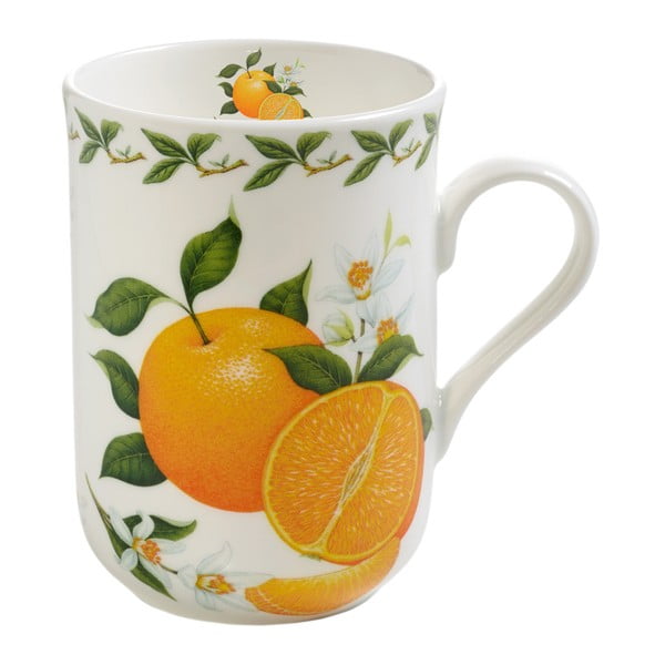 Vrč iz lončenega porcelana Maxwell & Williams Orchard Fruits Orange, 320 ml