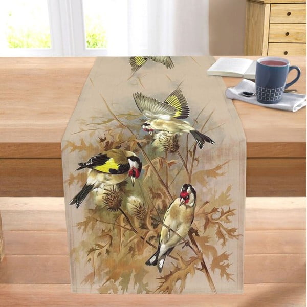Namizni tekač 40x130 cm Yellow Bird – Mila Home-image-2