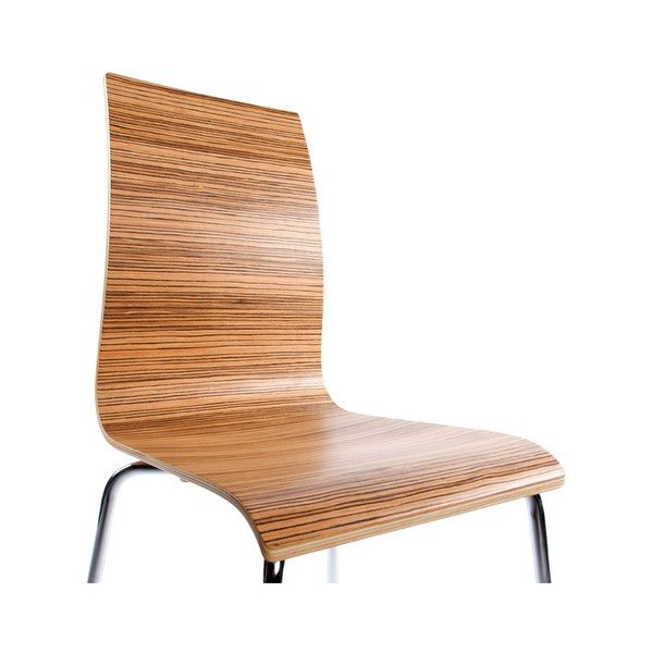 Jedilni stol s sedežem iz svetlega lesa Kokoon Classic Zebrano-image-3