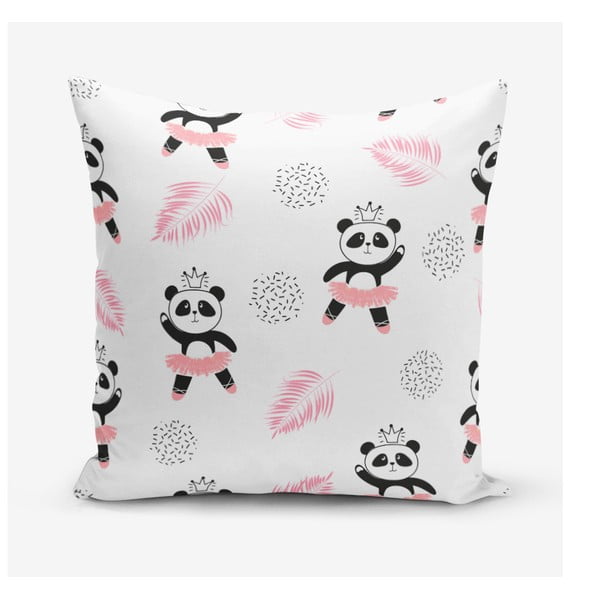 Prevleka za vzglavnik iz mešanice bombaža Minimalist Cushion Covers Panda, 45 x 45 cm