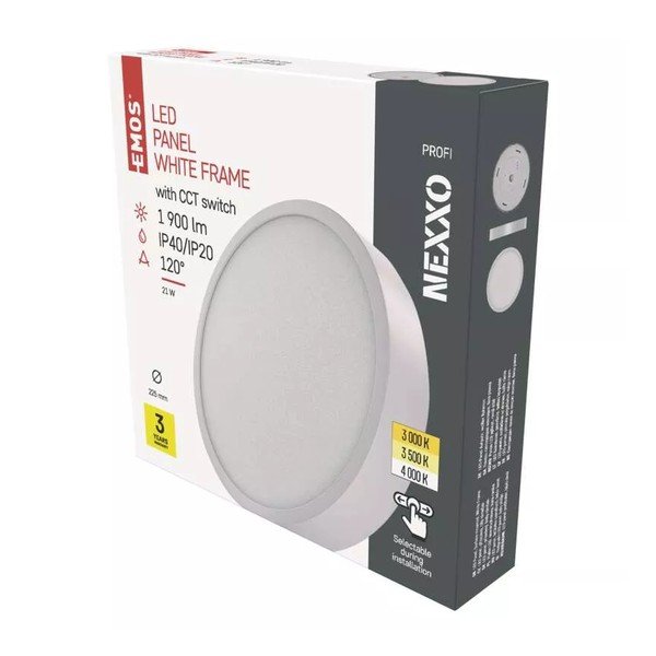 Bela LED stropna svetilka Nexxo – EMOS-image-1