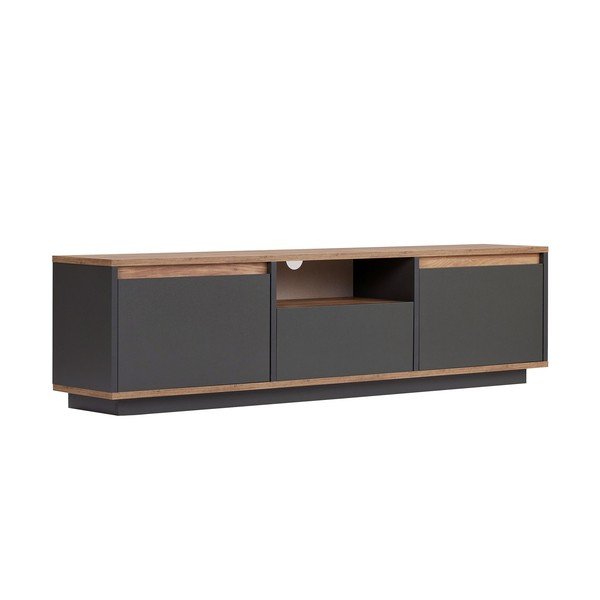 Antracitno siva TV omarica 160x42x30 cm Sentinel – Kalune Design