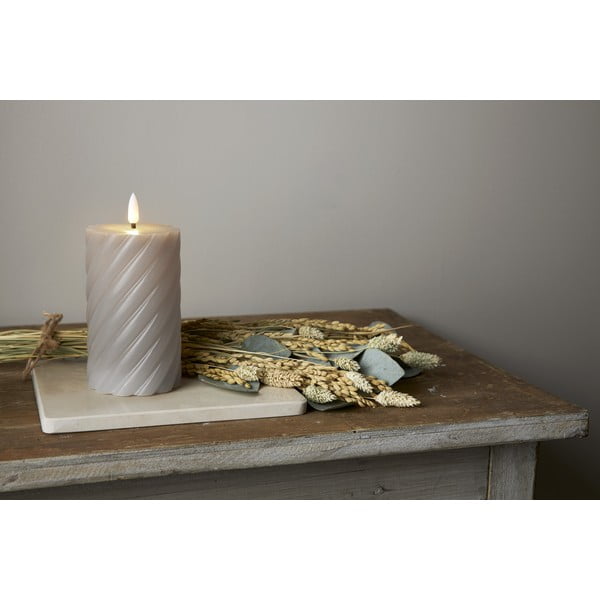 Siva sveča LED Star Trading Flamme Swirl, višina 15 cm-image-4