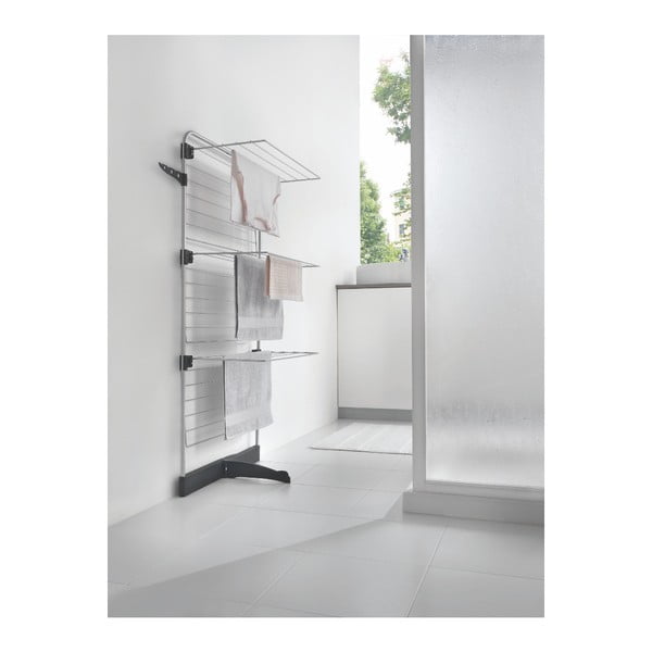 Sivo/v srebrni barvi stojalo za sušenje perila 22 m Thunder – Metaltex-image-1