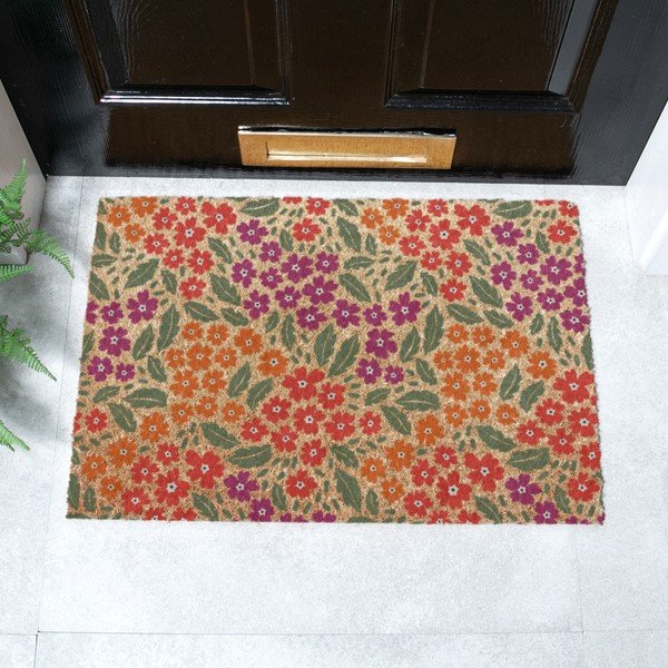Predpražnik iz kokosovih vlaken 40x60 cm Floral – Artsy Doormats-image-3