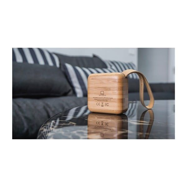 Svetlo rjav zvočnik bluetooth Gingko Square-image-2
