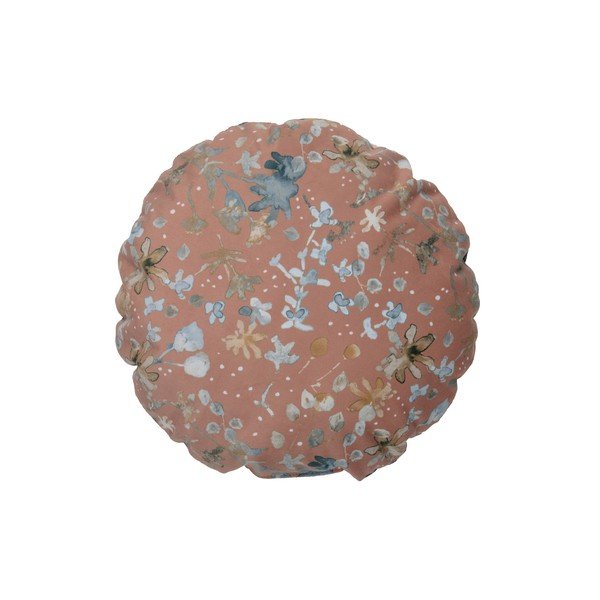 Roza okrasna blazina BePureHome Velvet Melon, ø 45 cm-image-1