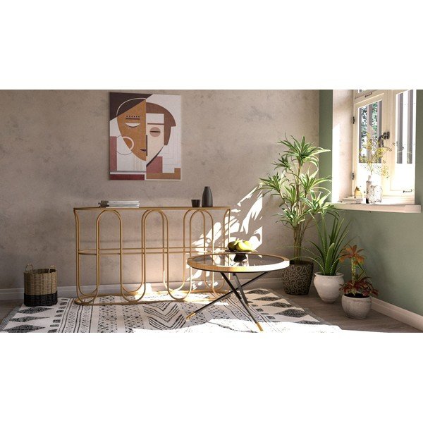 Stranska mizica iz ratana v naravni barvi 32x110 cm Samui – Mauro Ferretti-image-1