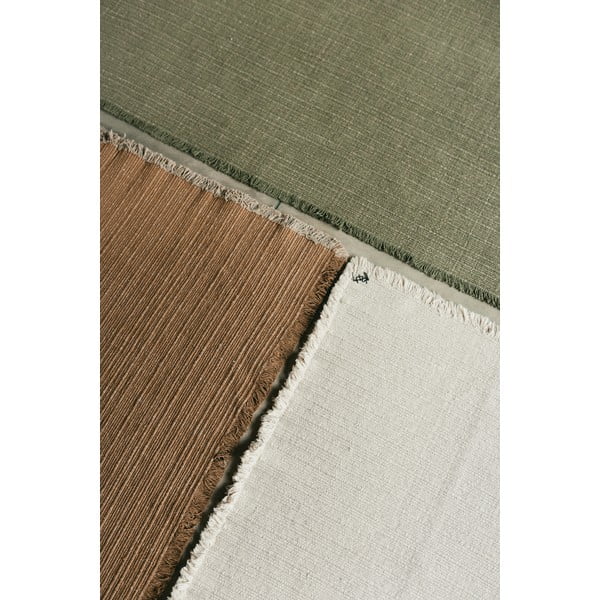 Kremno bela ročno tkana bombažna preproga 140x200 cm Handloom – Lorena Canals-image-3