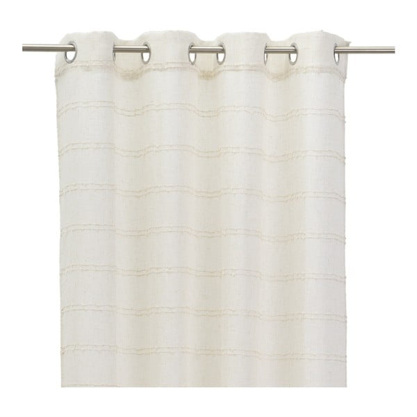 Bež zavesa iz mešanice lana 140x260 cm Nodes – Casa Selección