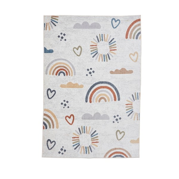 Kremno bela otroška preproga 80x150 cm Vida Kids Rainbow – Think Rugs