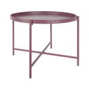 Slezenasta kovinska okrogla klubska mizica ø 50 cm Meseta  – Leitmotiv