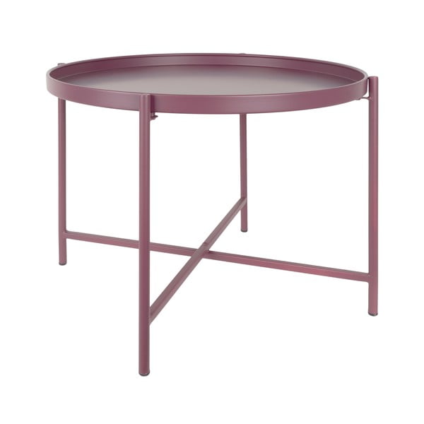 Slezenasta kovinska okrogla klubska mizica ø 50 cm Meseta  – Leitmotiv