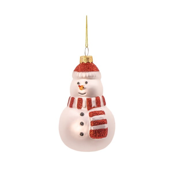 Steklen okrasek za jelko ø 7 cm Snowman – Sass & Belle