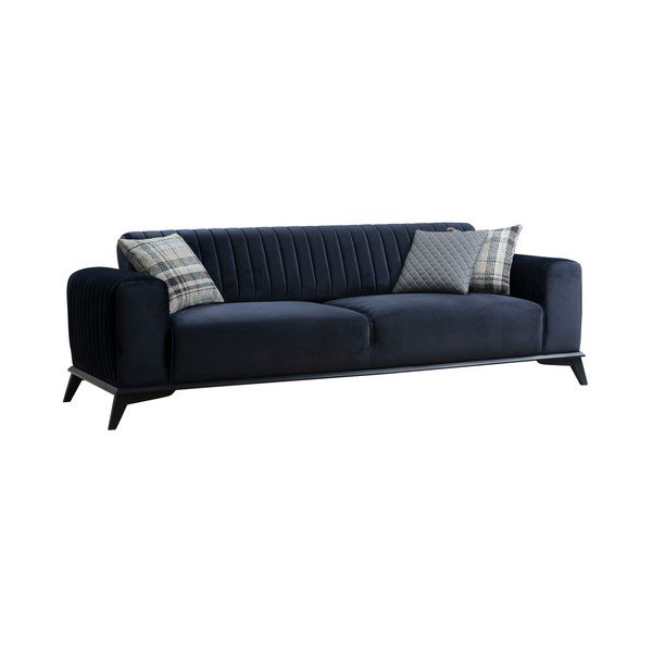 Temno modra sedežna garnitura 220 cm Lisa – Balcab Home-image-2
