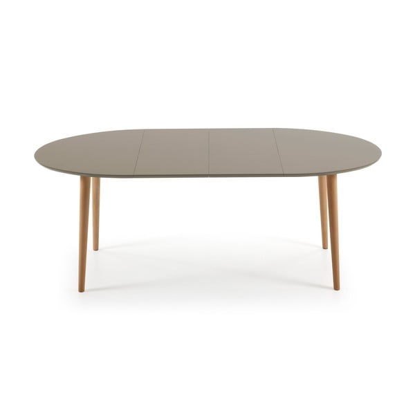 Raztegljiva jedilna miza iz bukovega lesa Kave Home Oakland, 120 x 90 cm-image-3