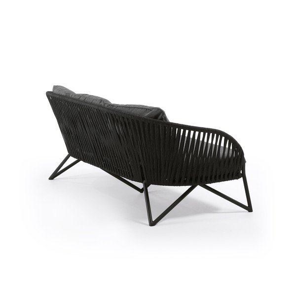 Črna vrtna zofa Kave Home Branzie-image-4