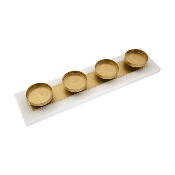 Zlat in bel svečnik Mauro Ferretti-image-1