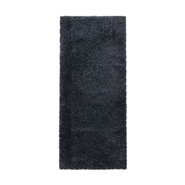 Antracitno siv tekač 80x250 cm Fluffy – Ayyildiz Carpets