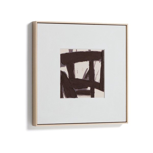 Ročno naslikana slika z okvirjem/na platnu 60x60 cm Arilan – Kave Home-image-2