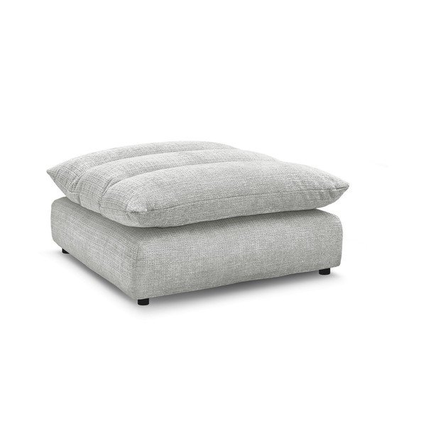 Svetlo siv tabure iz šenilje Neil – Bobochic Paris