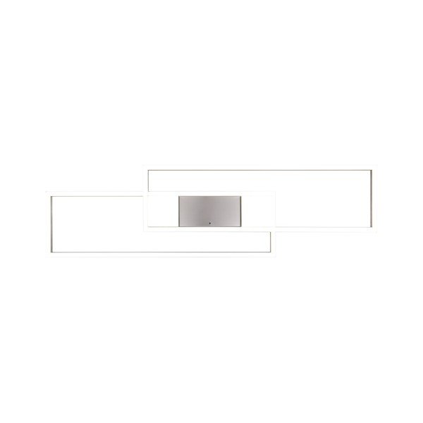 Zatemnitvena LED stropna svetilka z daljinskim upravljalnikom v srebrni barvi 28x100 cm Albany – Trio-image-4