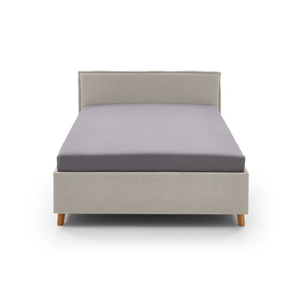 Bež oblazinjena otroška postelja s prostorom za shranjevanje z letvenim dnom 120x200 cm Fun – Meise Möbel-image-3