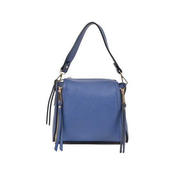 Modra usnjena torbica Roberta M Gonna Blu