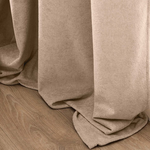Svetlo rjava bouclé zavesa 140x260 cm Winona – douceur d'intérieur-image-4