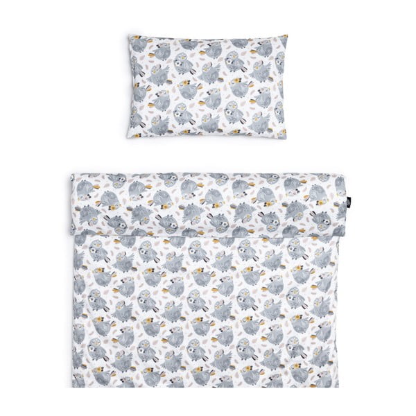 Bombažna posteljnina za otroško posteljico 135x100 cm Owl Princess - ESECO-image-1