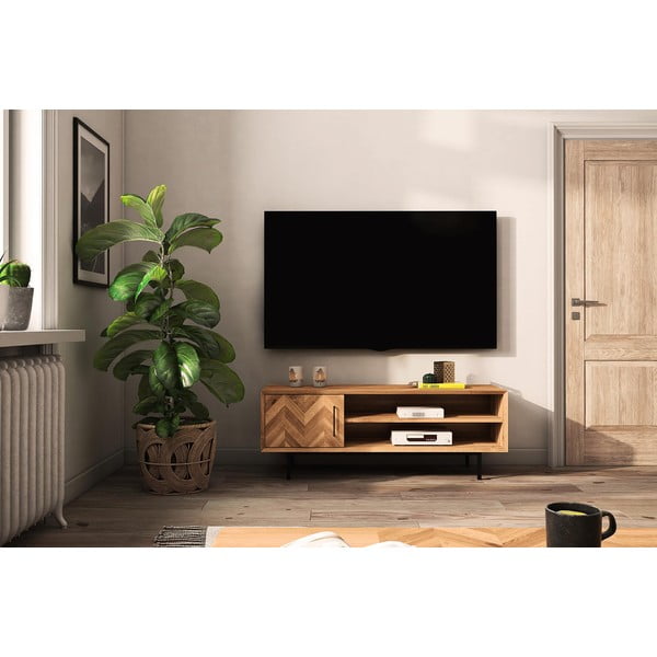 TV omarica iz masivnega hrasta 144x50 cm Abies – The Beds-image-4
