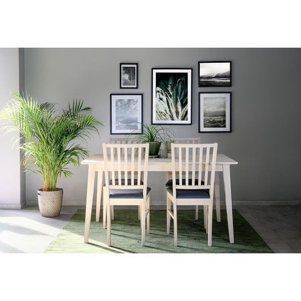 Mat lakirana hrastova jedilna miza Rowico Filippa, 140 x 90 cm-image-3