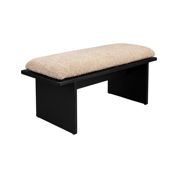 Bež klop iz tkanine bouclé Shiho – Dutchbone-image-2