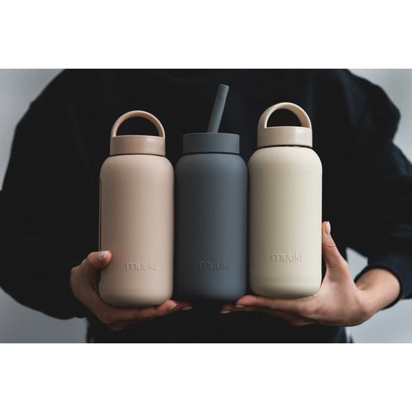 Svetlo rjava steklenica za vodo za na pot 500 ml Desert Rose – Muuki-image-3