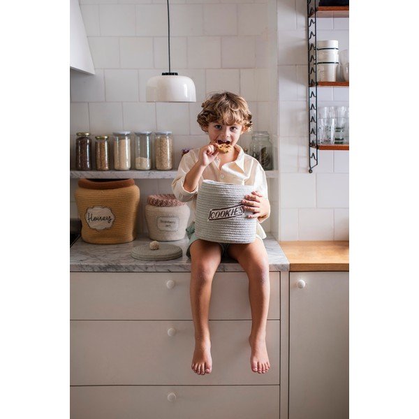 Svetlo rjava tekstilna otroška škatla za shranjevanje ø 28x27 cm Honey Pot – Lorena Canals-image-4