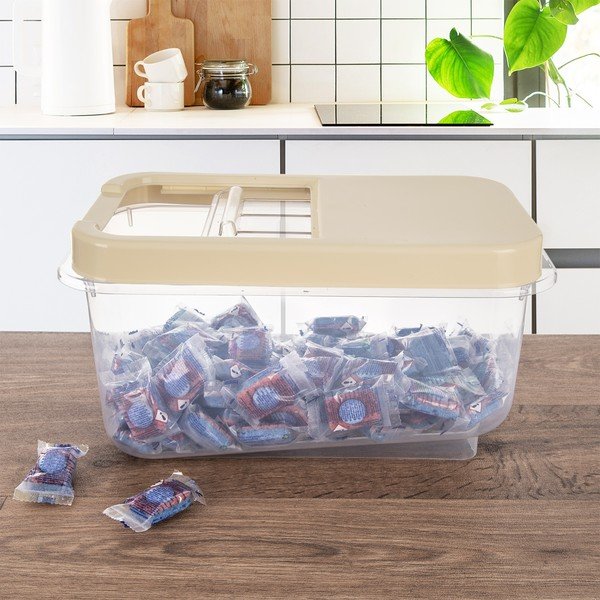 Plastična škatla za shranjevanje s pokrovom 35x20x18 cm Slop – Orion-image-4