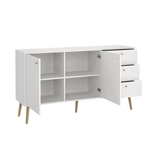 Bela nizka komoda 149x82 cm Bodo – Tvilum-image-3