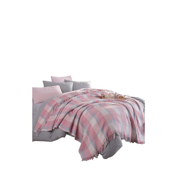 Rožnato pregrinjalo 180x220 cm Warm Soft – Mijolnir