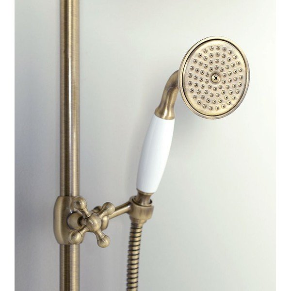 Medeninasta tuš garnitura v bronasti barvi s termostatsko armaturo s prho za glavo in ročno prho 142 cm Antea – Sapho-image-3