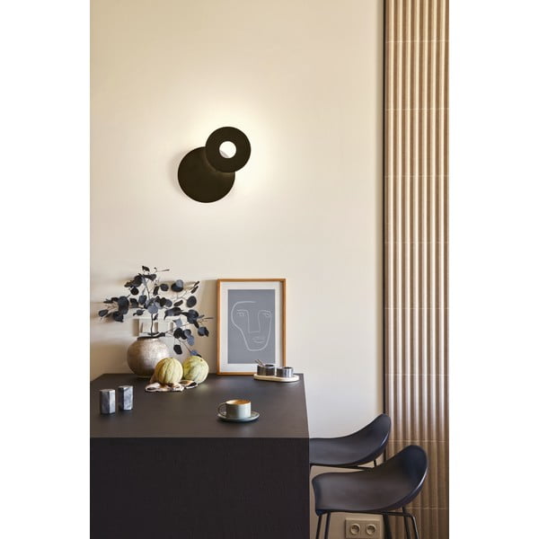 Črna LED stenska svetilka Hennes – Fischer & Honsel-image-1