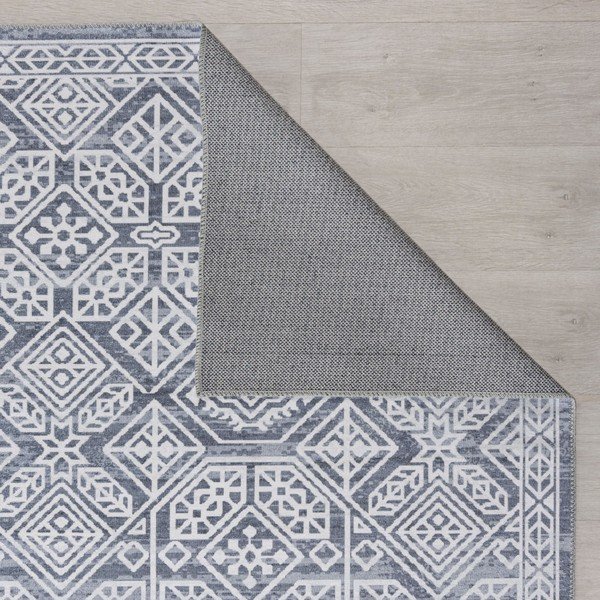 Siva pralna preproga 290x200 cm Cora - Flair Rugs-image-2