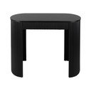Črna kovinska stranska mizica 40x100 cm Estriado  – Leitmotiv