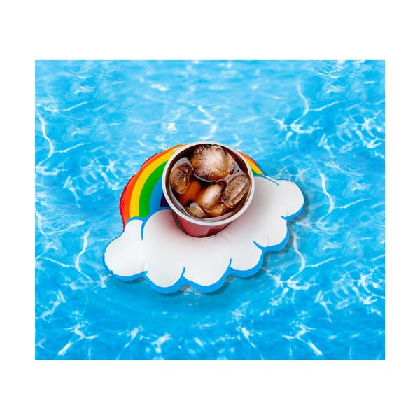 Komplet 3 napihljivih obročev za pijačo v obliki mavrice Big Mouth Inc.-image-1