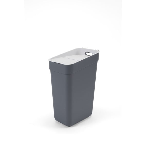 Temno siv koš za smeti za ločevanje odpadkov iz reciklirane plastike 30 l Ready To Collect – Curver