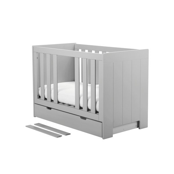 Otroška posteljica Pinio Calmo, siva, 140 x 70 cm-image-1