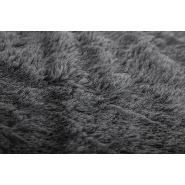 Siva odeja iz umetnega krzna 150x200 cm Ruby – Tiseco Home Studio-image-2