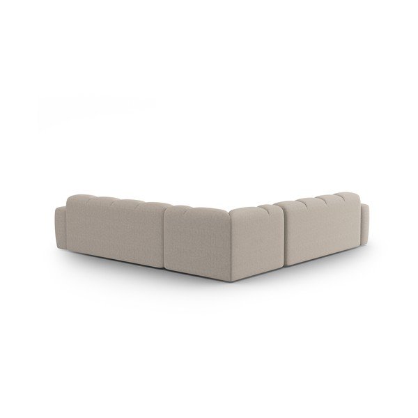 Bež kotna sedežna garnitura Lisa – Micadoni Home-image-4